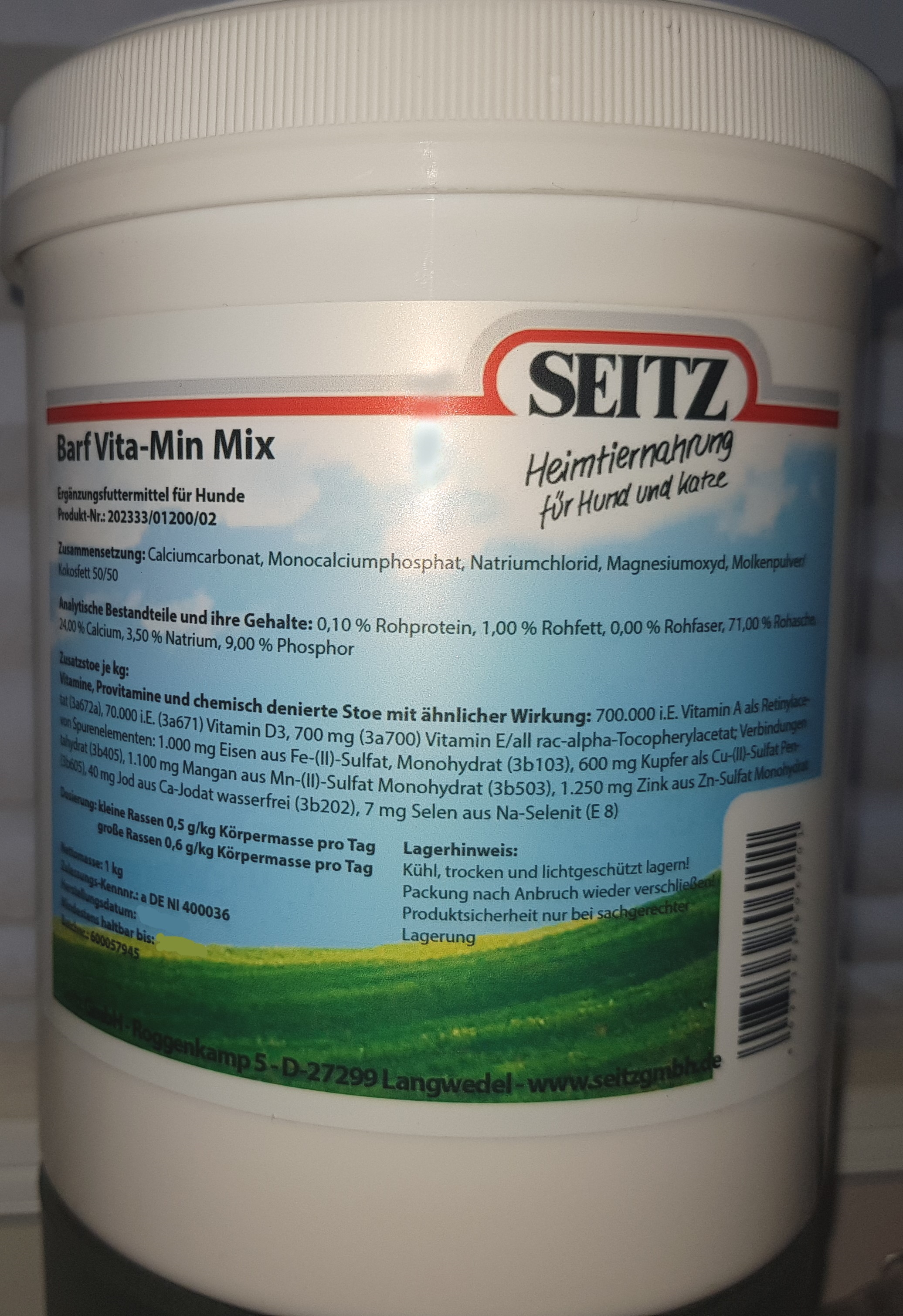 BARF Vita-Min Mix Mineralzusatz 1 kg
