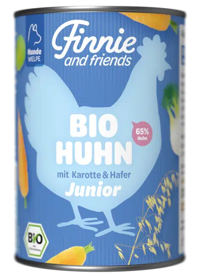 Finnie BIO-Huhn junior - Welpenfutter 400g Dose