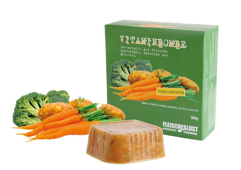BARF Vitaminbombe 300g Kartoffel, Karotten, Broccoli von Fleischeslust