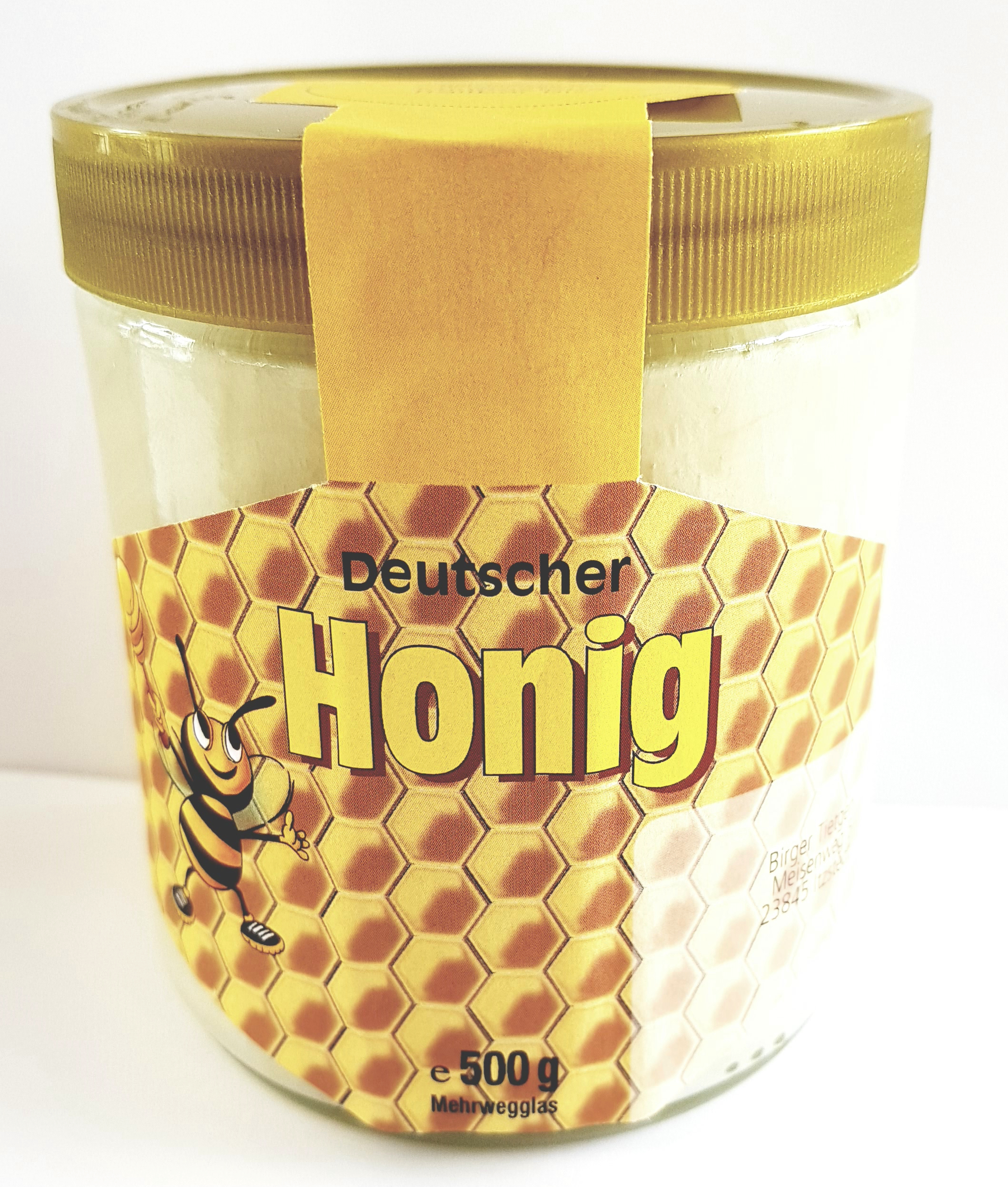 500g Honig von glücklichen Bienen Regional Frühjahrstracht m. Raps