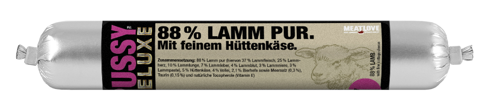 Lamm 88% pur Katze Pussy Deluxe 100g