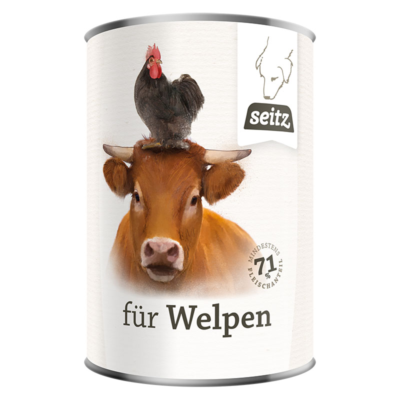 Dose Welpen Menü Rinder und Hühnerfleisch Mix