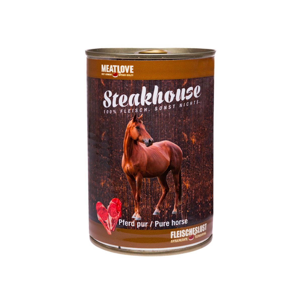 Steakhouse Pferd 400g Dose Hundefutter